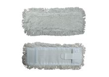 Flat mop 40 cm, loops + fringes, white trim Flat mop 40 cm, loops + fringes, white trim