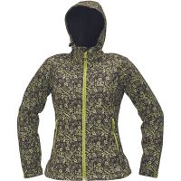 Softshell Print Jacket. YOWIE, brown/green
