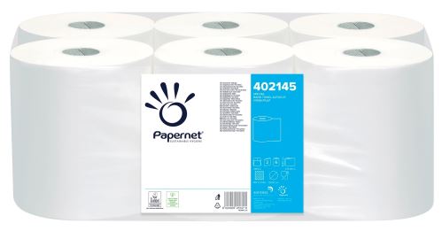 Paper towel, in a roll ROLLMATIC, PAPERNET Imbalpaper, 2 layers, white, 1 x 6 rolls