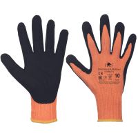 Working gloves FF CHACHALACA, Palm Light No. 11 knitted, seamless, nitrile in the palm