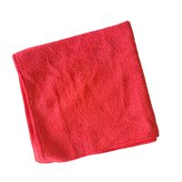 Towel microfiber HYGOTRENDY, 40x40cm, 210g, knitted, red