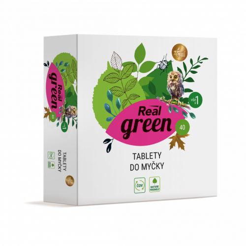 Real green clean, dishwasher tablets (40 pcs.)