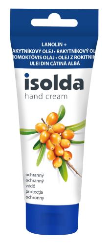ISOLDA cream, lanolin with sea buckthorn. oil, 100 ml, blue