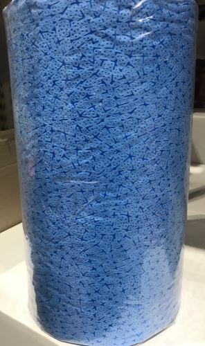 Towel TRENDY 40, blue, net. textile, 32 x 34 cm, 300 scraps