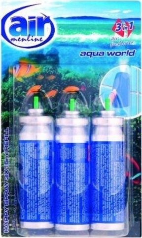 Air freshener, 3 x 15 ml, machine. filling, aqua world