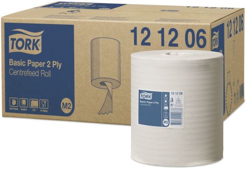 Tork Basic towel - medium. unwinding, 2 layers, 457 t., white, 1 x 6