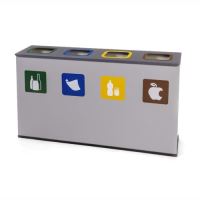 Garbage bin for sorted EKO waste, 4x60L