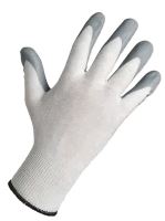 Gloves knitted FF BABBLER LIGHT HS-04-001, No. 10, white gray