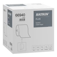 Toilet paper KATRIN PLUS SYSTEM Toilet 800, 2 layers, white, 1x36 rolls, 96m