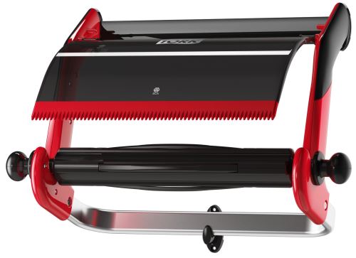 Tork wall holder for large and small rolls, metal, red - black
