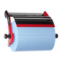 Tork wall holder for large and small rolls, metal, red - black (2)