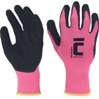 SALANGANA knitted gloves, polyester, pink, size 9
