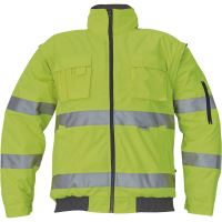 CLOVELLY pilot HV jacket, yellow, size XXL