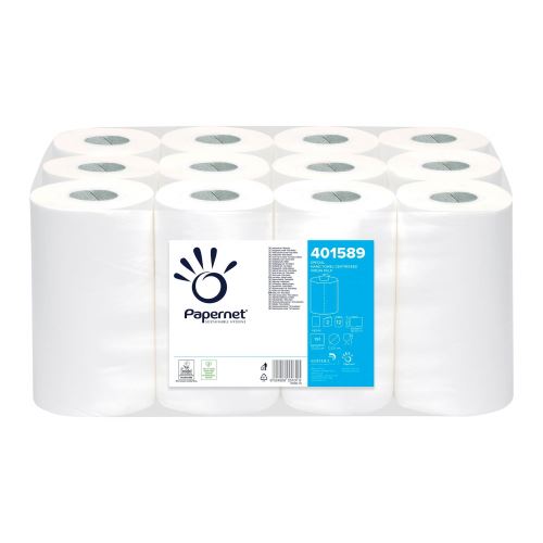 Paper towel, in a roll EURO STAR 200, PK MIDI, PAPERNET, 2 layers, white, 1 x 12 rolls