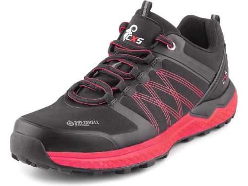 Obuv polobotka CXS Sport, černá/červená, vel. 38