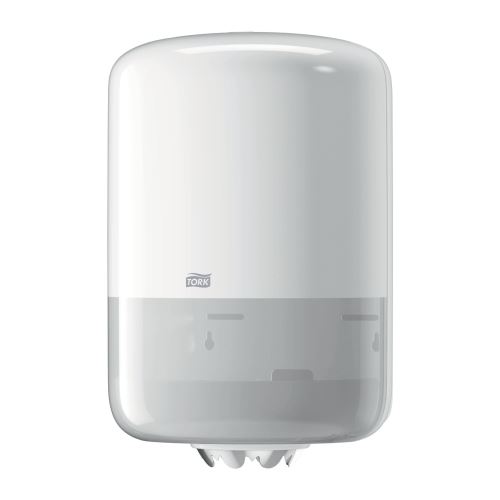 Tork roll dispenser with central unwinding