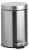 Waste bin with tread, 5L, stainless steel mat