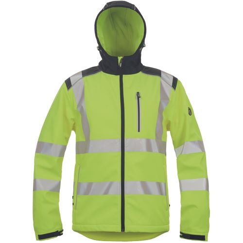 Bunda KNOXFIELD HVPS softshell, žlutá, vel. XXXXL