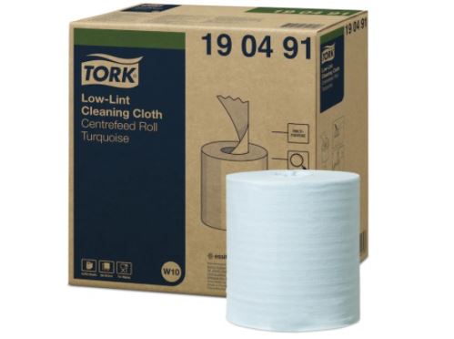 Tork Low-Lint cleaning cloth, replacement filling, roll with center line, sold by 4 pcs