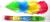 Antistatic colored duster, 123 cm, with telescope