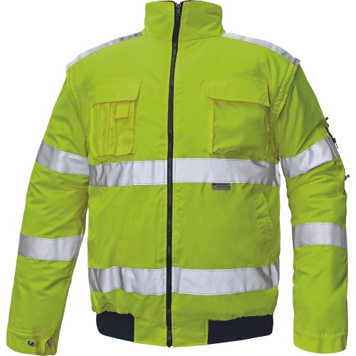 CLOVELLY pilot HV jacket, yellow, size XXXXL