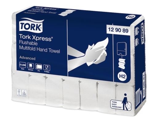 Tork Xpress® Flushable paper towels Multifold, white