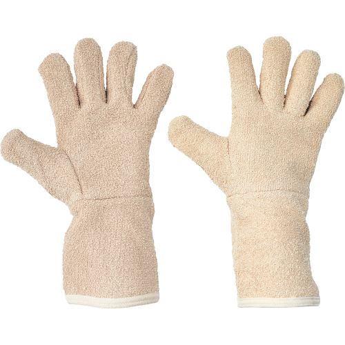 Cotton gloves LAPWING, No. 10, white