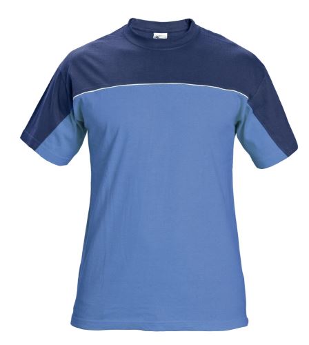 STANMORE men's T-shirt with short sleeves, light/dark blue, size XXL