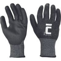 GRAJA gloves, anti-cut, seamless, black, size 9