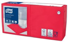 Tork red napkin - cocktail, 24 x 24 cm, 2 layers, 1/4, 200 pcs
