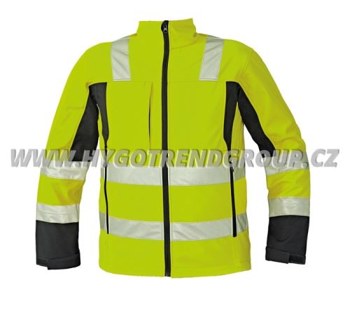 Bunda softshell MALTON HV, žlutá, vel. L