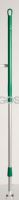 F/Haug, aluminum handle, 150 cm, plastic coated, green