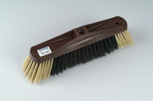 Broom on a threaded handle