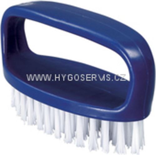 Hand brush with holder SPOKAR 3311/726/1, plastic, colored