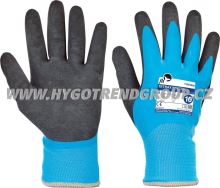 Rukavice TETRAX WINTER FH, nylon. latex, č. 10