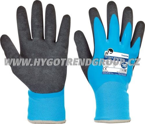 Gloves TETRAX WINTER, blue/black