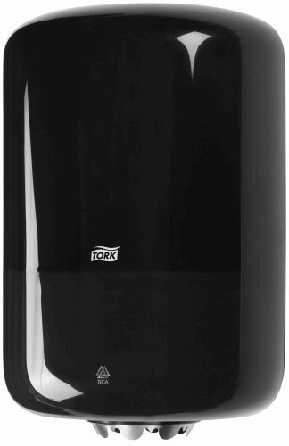 Tork roll dispenser with central unwinding