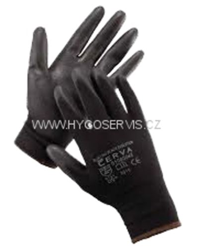 Gloves knitted BUNTING Black, black nylon