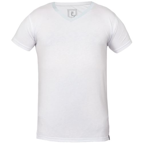 Triko DHARLA V-výstřih, bílá, vel. 4XL