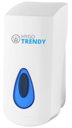 Liquid soap dispenser HYGOTRENDY, plastic, white, 400 ml (5507)