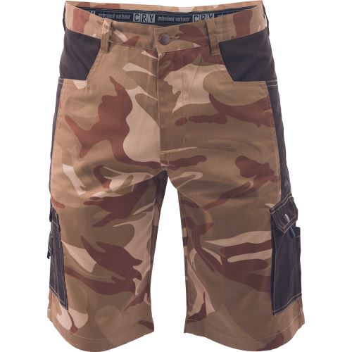 CRAMBE shorts, beige camouflage