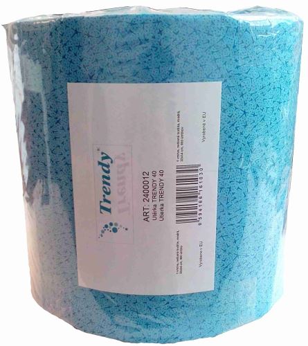 Towel TRENDY 40, blue, net. textile, 32 x 34 cm, 900 scraps