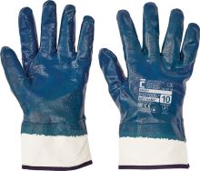 SWIFT cotton gloves, No. 11, blue, fully soaked, thick layer of nitrile.