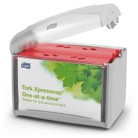 Tork Xpressnap® Interfold table napkin dispenser 21.6 x 33 cm, capacity 275 pcs., dark gra (4)
