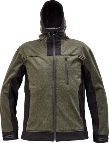 Bunda HUYER SOFTSHELL, olivová, vel. M