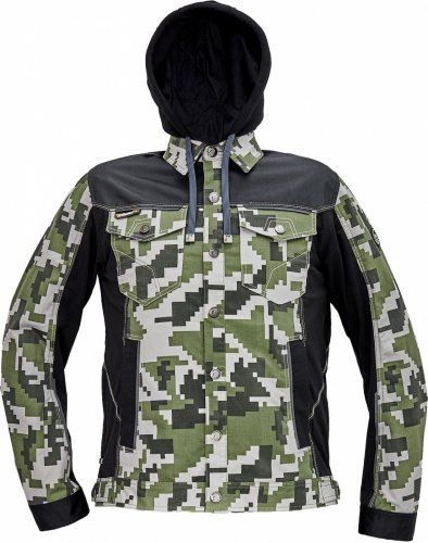 Bunda NEURUM CAMOUFLAGE, tm. olivová, č. 62
