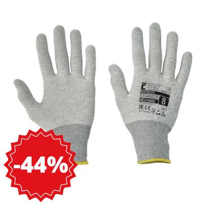 WRYNECK ESD knitted gloves, size 10