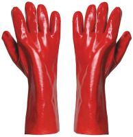 Working gloves FF REDSTART LIGHT HS-04-004, No. 10, fully soaked in PVC, length 35cm