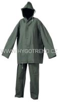 HYDRA protective suit, two-piece with hood, green, XXL