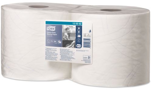 Tork Heavy-Duty Paper Towel - Small Roll, 2 Ply, White